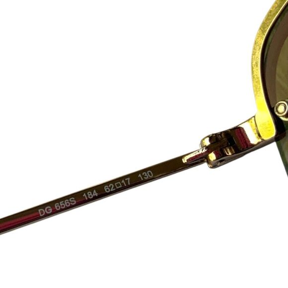 Dolce & Gabbana Gold and Brown Sunglasses main image 7